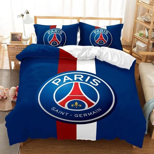 Paris St German Psg Football Housse De Couette,Parure De Couette Microfibre Housse De Couette Avec Taie D'oreiller £¬Parure De Lit£¬Avec Taie D'oreille