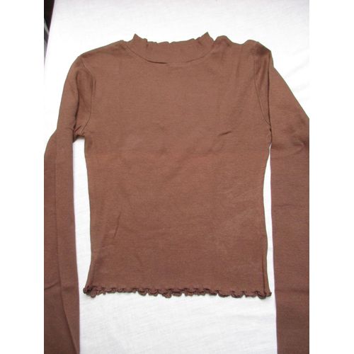 T-Shirt Marron, Xxs