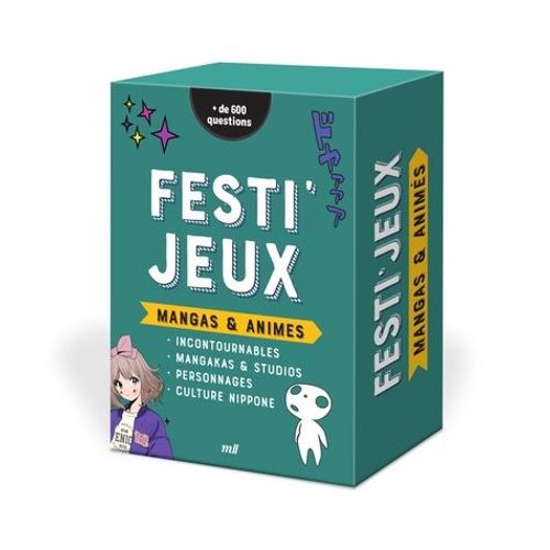 Festi'jeux - Mangas Et Animes - Plus De 600 Questions Pour Les Incollables En Mangas Et Animes !
