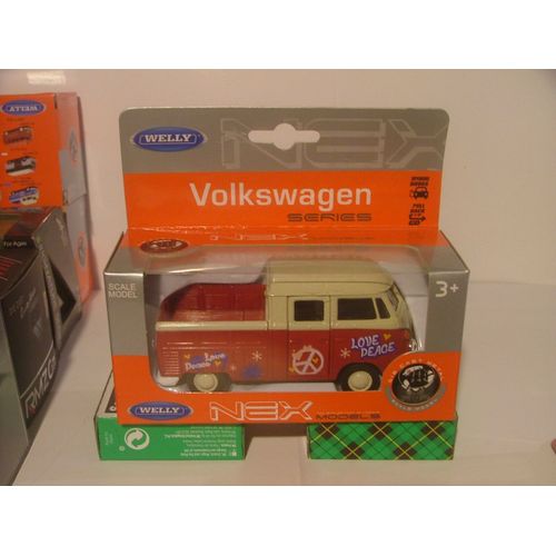 1/43 Welly Volkwagen Séries, T1 Double Cabine Pick-Up - N° 43603 Dt C A1