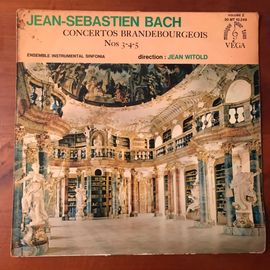 Concertos Brandebourgeois 3-4-5 Bach - Sinfonia/Jean Witold - Vega 10.249 1961