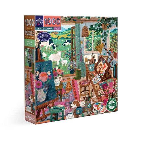 Puzzle 1000 Pièces Eeboo Artist's Cottage
