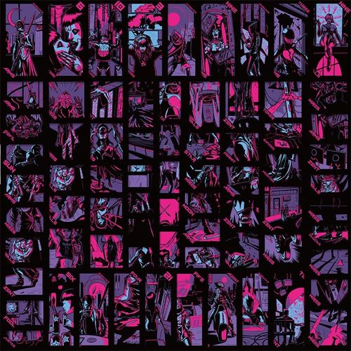 100 Pièces De Tarot Fille Sombre Écriture Coréenne