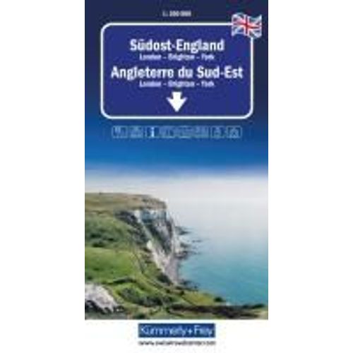 Kümmerly+Frey Regional-Strassenkarte Südost-England 1:300.000