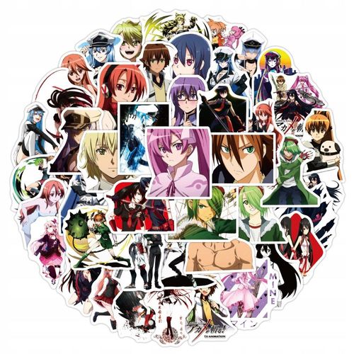 Lot De 100 Autocollants Animés Akame Ga Kill Pour Enfants
