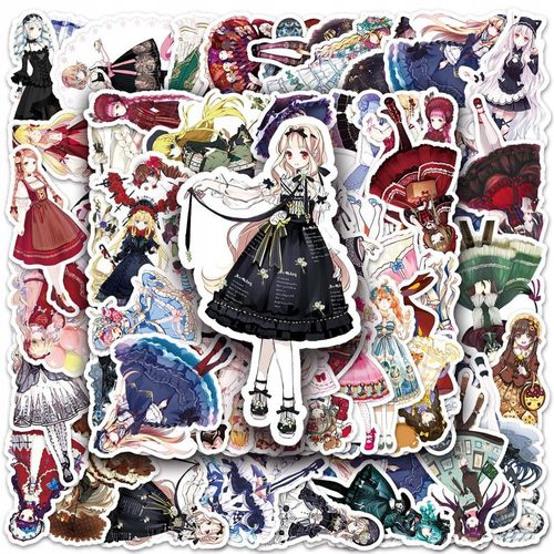100 Pièces Robe Anime Lolita Fille Gothique