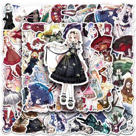 100 Pièces Robe Anime Lolita Fille Gothique