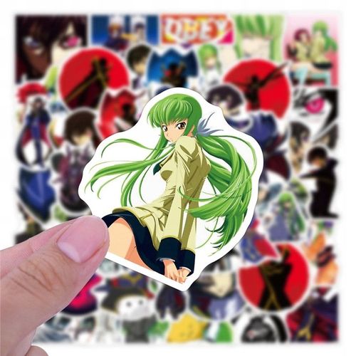 Lot De 100 Autocollants Anime Code Geass Pour Valise