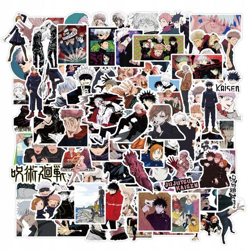 100 Autocollants De Dessin Animé Ju Jutsu Kaisen D