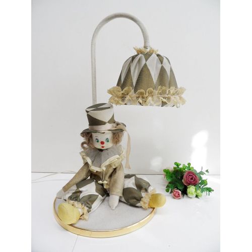 Lampe Decorative Atypique Ceramique Pierrot De La Lune Vintage Art Deco 1970/80