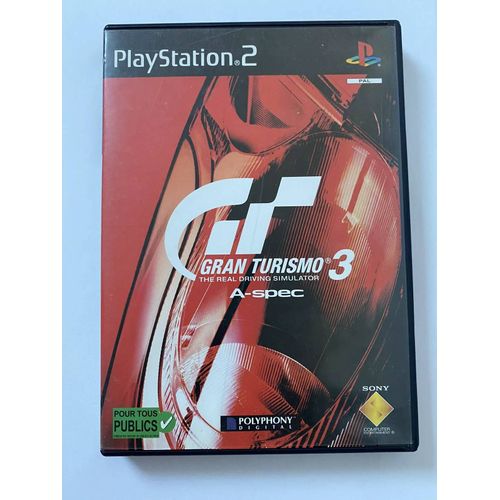 Jeu Playstation 2 - Gran Turismo 3 A-Spec - Ps2 Fr - Complet/M3