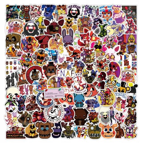 200 Pcs Autocollants Graffitis Teddy Bear Five Nights Harem Autocollants De Sport Pour Enfants, Autocollants De Sport Pour Bouteilles D'eau, Autocollants De Bouteilles D'eau Imperméables Pou