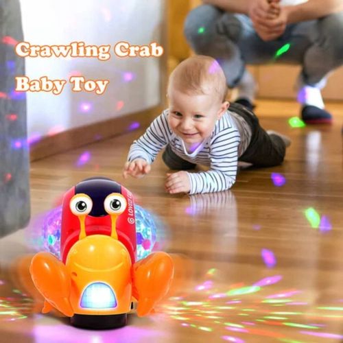 Jouets Pour Bébé Crabe Rampant Avec Musique Et Lumiere Led
