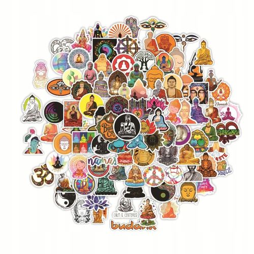 200 Pcs Autocollants De Dessin Animé Bouddhiste Pour Bouddha B Autocollants De Sport Pour Enfants, Autocollants De Sport Pour Bouteilles D'eau, Autocollants De Bouteilles D'eau Imperméables