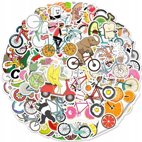 200 Pcs Dessin Animé Vélo Graffiti Personnalité Train Autocollants De Sport Pour Enfants, Autocollants De Sport Pour Bouteilles D'eau, Autocollants De Bouteilles D'eau Imperméables Pour Garç