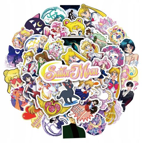 200 Pcs Autocollants Bandai Cartoon Anime Sailor Moon Autocollants De Sport Pour Enfants, Autocollants De Sport Pour Bouteilles D'eau, Autocollants De Bouteilles D'eau Imperméables Pour Garç