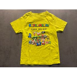 T-Shirt Jaune Super Mario La Halle Taille 6 Ans.Article En Très Bon État.100% Coton.Valeur Neuve : 8,99 Euros.