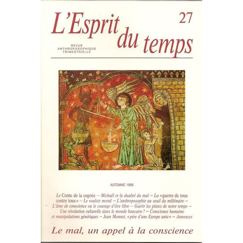 L'esprit Du Temps  N° 27 : Le Mal, Un Appel À La Conscience