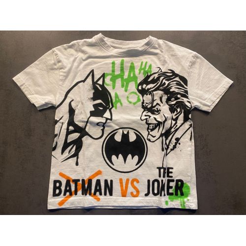 T-Shirt Blanc Batman Vs Joker Kiabi Taille 8 Ans