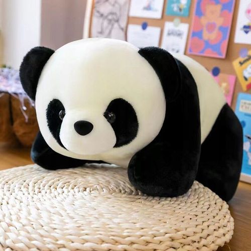 Trésor National De Poupées Panda Allongées Mignonnes De 20 Cm