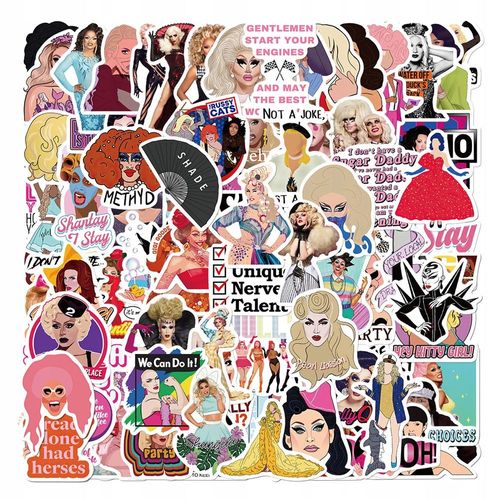 200 Pcs De L'émission De Télé-Réalité Amusante Rupauls Drag Race Autocollants De Sport Pour Enfants, Autocollants De Sport Pour Bouteilles D'eau, Autocollants De Bouteilles D'eau Imperméable