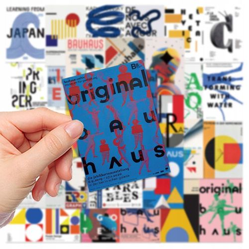 200 Pcs Autocollants Artistiques Cool De Style Bauhaus Autocollants De Sport Pour Enfants, Autocollants De Sport Pour Bouteilles D'eau, Autocollants De Bouteilles D'eau Imperméables Pour Gar