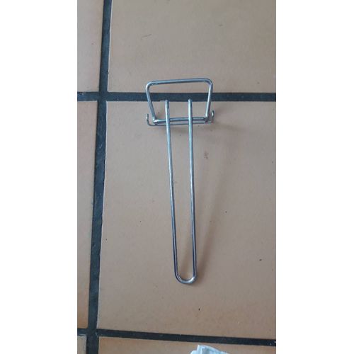 Poignee De Plateau Acier Pince De Grille Chromée Manche Pour Saisir Sans Risquer De Se Brûler Securite Solide Pratique Accessoire Cuisson Sans Danger