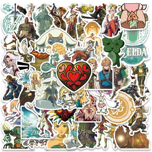 200 Pcs Autocollants Imperméables Zelda : Les Larmes Du Royaume Autocollants De Sport Pour Enfants, Autocollants De Sport Pour Bouteilles D'eau, Autocollants De Bouteilles D'eau Imperméables