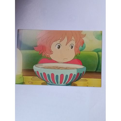 Carte Postale Ponyo Sur La Falaise 14 X 9,5cm Studio Ghibli Miyazaki Cinéma Animé