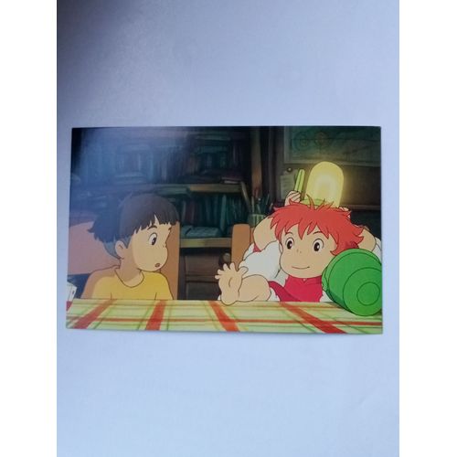 Carte Postale Ponyo Sur La Falaise 14 X 9,5cm Studio Ghibli Miyazaki Cinéma Animé