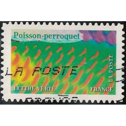 France 2024 Oblitéré Used Animaux En Couleurs Poisson Perroquet Y&t Fr 2399 Su