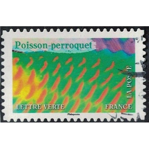 France 2024 Oblitéré Used Animaux En Couleurs Poisson Perroquet Y&t Fr 2399 Su
