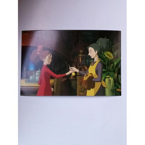 Carte Postale Arrietty Et Le Petit Monde Des Chapardeurs 14 X 9,5cm Studio Ghibli Miyazaki Cinéma Animé