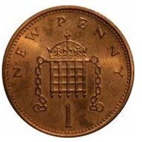 Pièce 1 New Penny Royaume-Uni Elizabeth Il - 1973