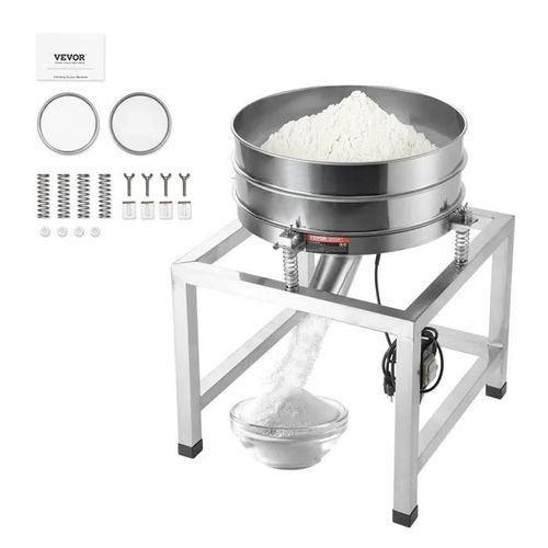 Tamis à Farine Électrique-VEVOR-25 W-Machine de Tamisage à 40 et 100 Mailles-pour Poudres de Farine, Haricots Mungo, Riz