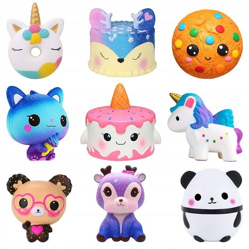 Jumbo Squishy Kawaii Licorne Cheval Mange Un Gâteau