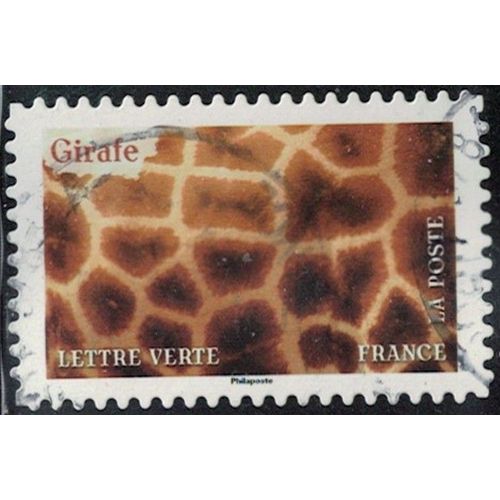 France 2024 Oblitéré Used Animaux En Couleurs Girafe Y&t Fr 2396 Su