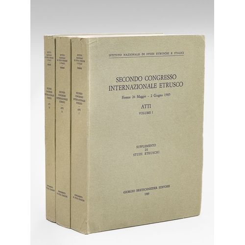 Secondo Congresso Internazionale Etrusco Firenze 26 Maggio - 2 Giugno 1985. Atti (Tre Volume - Complete Set)