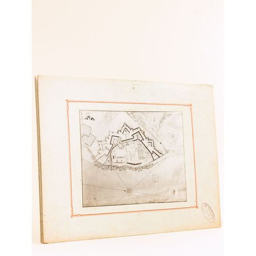 ( Lot De 4 Reproductions D'anciens Plans Du Bourg Et De La Citadelle De Blaye, Gironde )