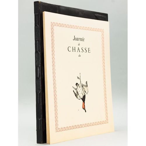 Lot De 14 Carnets De Chasse [ 2 Grands Feuillets Pré-Imprimés Intitulé "Journée De Chasse Du" ]