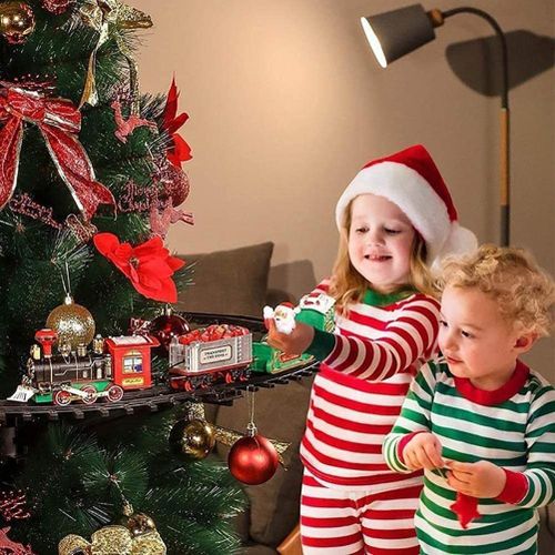 Ensemble de train électrique pour sapin de Noël autour de l'arbre Jouet de Noël