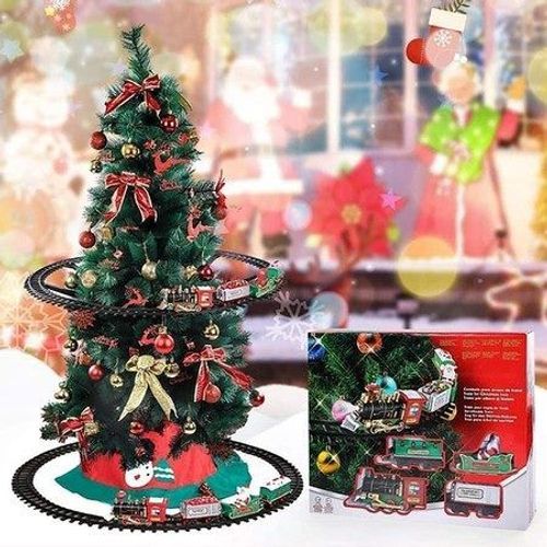 Ensemble de train électrique pour sapin de Noël, jouet de Noël, décoration pour sapin de Noël