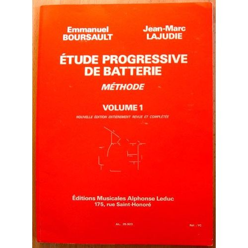 Etude Progressive De Batterie - Volume 1