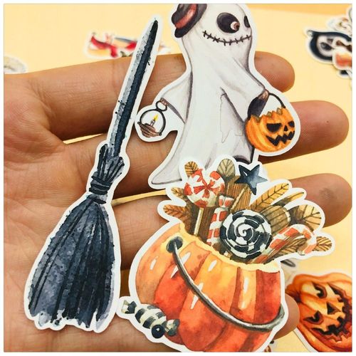 33 Pieces Autocollants Décoratifs D'halloween Pour Les Mains
