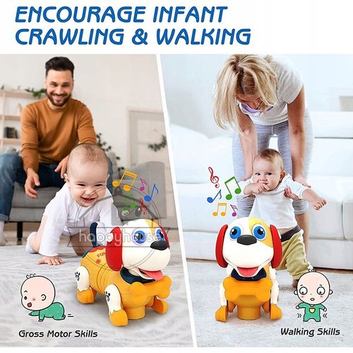 Jouets Pour Bébé Chien Crabe Rampant Avec Musique Led L