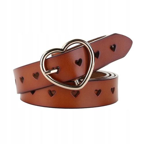Ceinture En Peau De Vache En Cuir En Forme De Cour