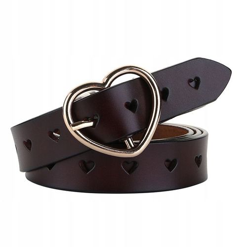 Ceinture En Peau De Vache En Cuir En Forme De Cour