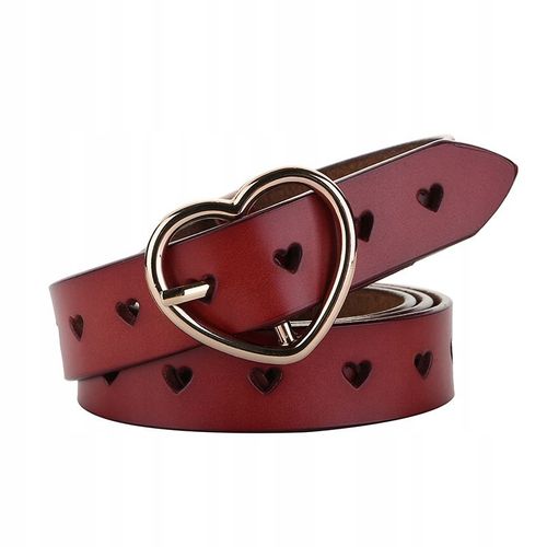 Ceinture En Peau De Vache En Cuir En Forme De Cour