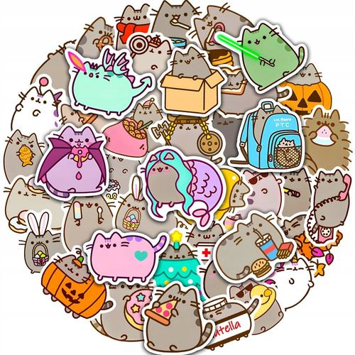10/30/50pcs Autocollants De Chat Épais Mignons