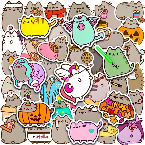 10/30/50pcs Autocollants De Chat Épais Mignons